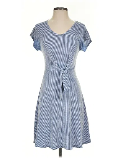 Pre-owned Caution To The Wind Casual Dress In Blue