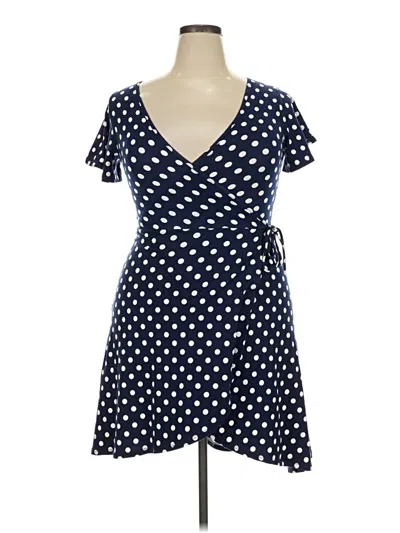 Pre-owned Caution To The Wind Casual Dress In Blue