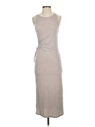 Pre-owned Caution To The Wind Casual Dress In Brown