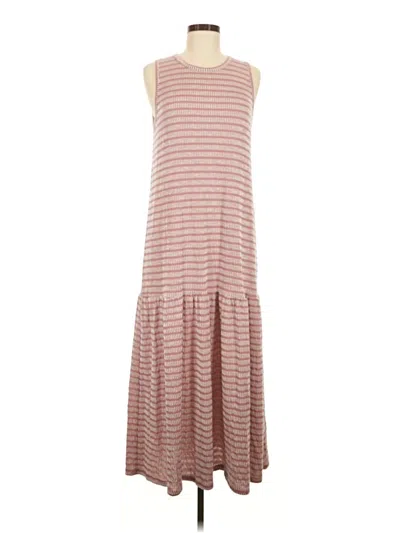Pre-owned Caution To The Wind Casual Dress In Brown