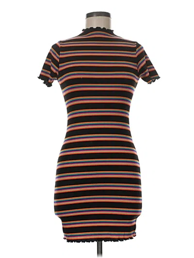 Pre-owned Caution To The Wind Casual Dress In Brown