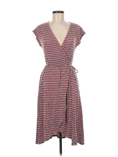 Pre-owned Caution To The Wind Casual Dress In Burgundy