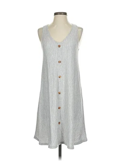 Pre-owned Caution To The Wind Casual Dress In Gray