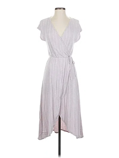Pre-owned Caution To The Wind Casual Dress In Gray