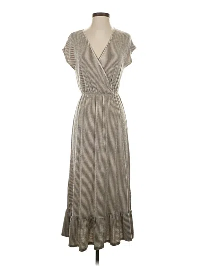 Pre-owned Caution To The Wind Casual Dress In Gray