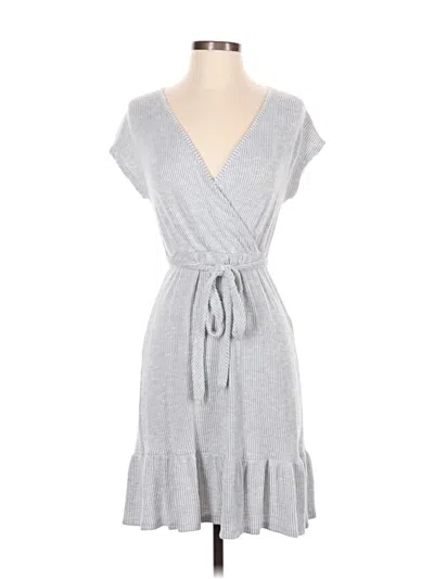 Pre-owned Caution To The Wind Casual Dress In Gray