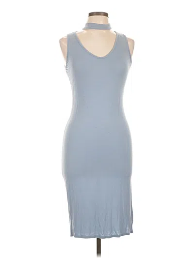 Pre-owned Caution To The Wind Casual Dress In Gray