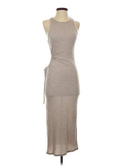 Pre-owned Caution To The Wind Casual Dress In Gray