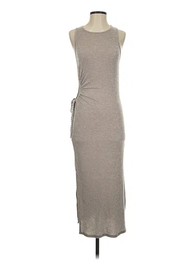Pre-owned Caution To The Wind Casual Dress In Gray