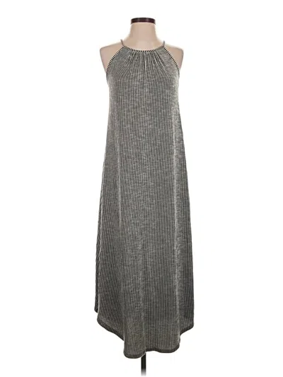 Pre-owned Caution To The Wind Casual Dress In Gray