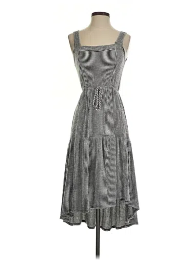 Pre-owned Caution To The Wind Casual Dress In Gray
