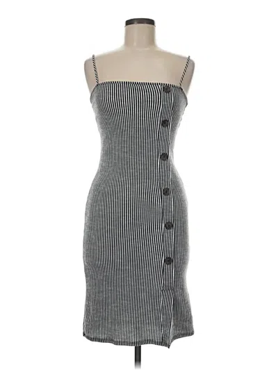 Pre-owned Caution To The Wind Casual Dress In Gray