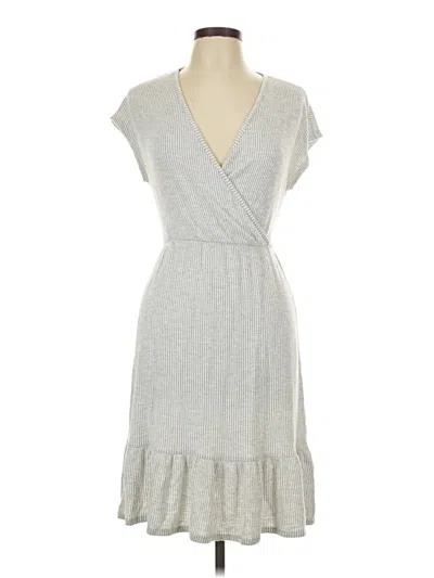 Pre-owned Caution To The Wind Casual Dress In Gray