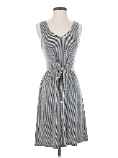 Pre-owned Caution To The Wind Casual Dress In Gray
