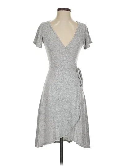Pre-owned Caution To The Wind Casual Dress In Gray