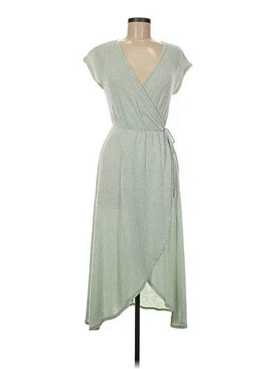 Pre-owned Caution To The Wind Casual Dress In Green