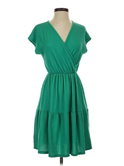 Pre-owned Caution To The Wind Casual Dress In Green