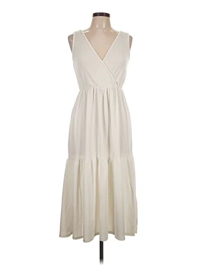 Pre-owned Caution To The Wind Casual Dress In Ivory