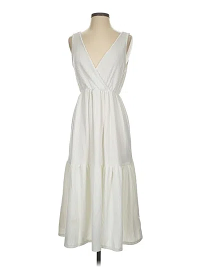 Pre-owned Caution To The Wind Casual Dress In Ivory