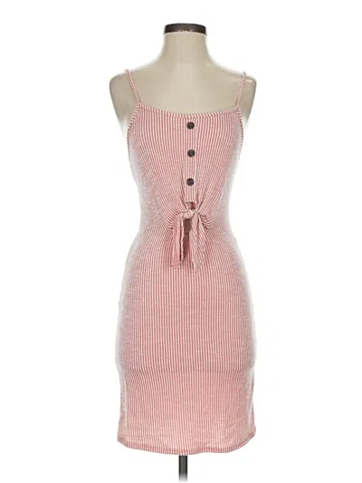 Pre-owned Caution To The Wind Casual Dress In Pink
