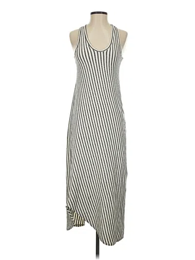 Pre-owned Caution To The Wind Casual Dress In Silver
