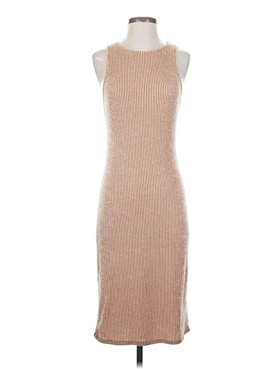 Pre-owned Caution To The Wind Cocktail Dress In Brown