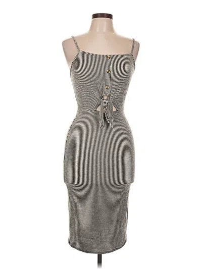 Pre-owned Caution To The Wind Cocktail Dress In Gray