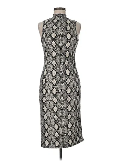 Pre-owned Caution To The Wind Cocktail Dress In Gray