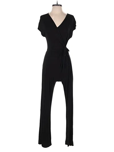 Pre-owned Caution To The Wind Jumpsuit In Black