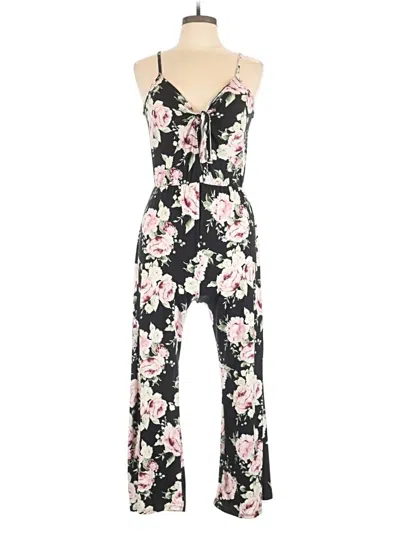 Pre-owned Caution To The Wind Jumpsuit In Black