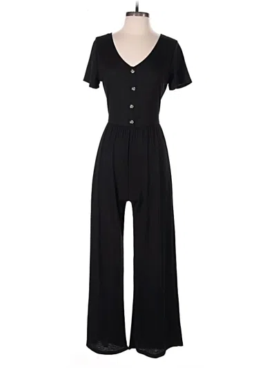 Pre-owned Caution To The Wind Jumpsuit In Black