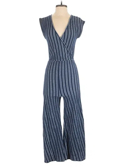 Pre-owned Caution To The Wind Jumpsuit In Blue