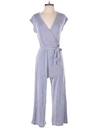 Pre-owned Caution To The Wind Jumpsuit In Blue