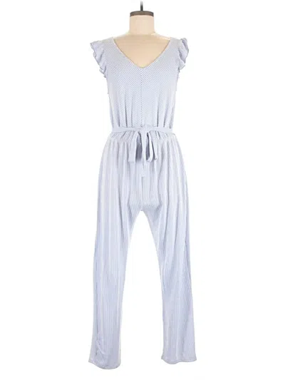 Pre-owned Caution To The Wind Jumpsuit In Blue