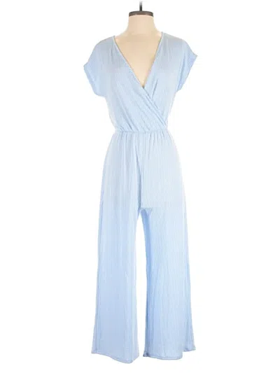 Pre-owned Caution To The Wind Jumpsuit In Blue