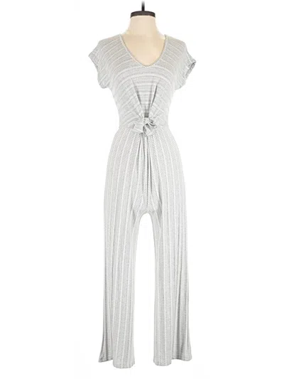 Pre-owned Caution To The Wind Jumpsuit In Gray