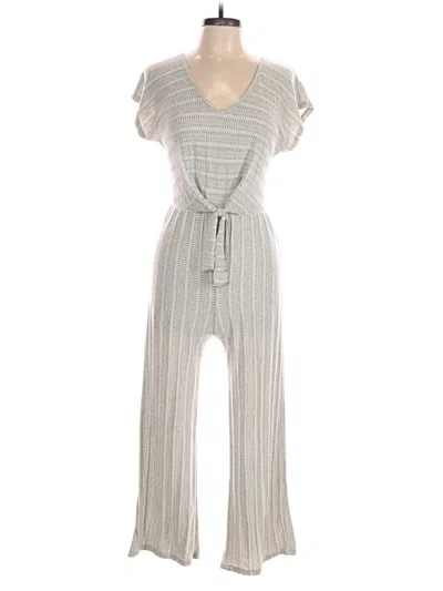 Pre-owned Caution To The Wind Jumpsuit In Gray