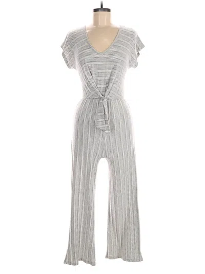 Pre-owned Caution To The Wind Jumpsuit In Gray