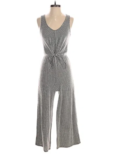 Pre-owned Caution To The Wind Jumpsuit In Gray
