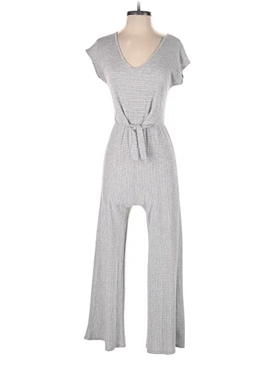 Pre-owned Caution To The Wind Jumpsuit In Gray