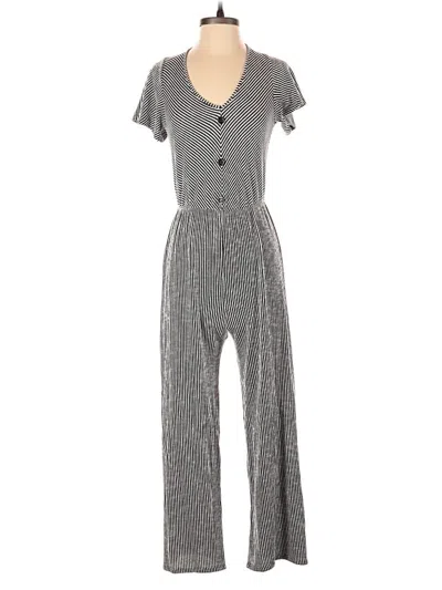 Pre-owned Caution To The Wind Jumpsuit In Gray