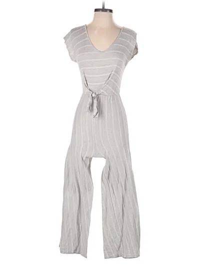 Pre-owned Caution To The Wind Jumpsuit In Gray