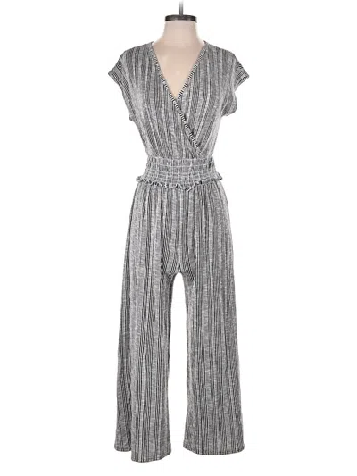 Pre-owned Caution To The Wind Jumpsuit In Gray