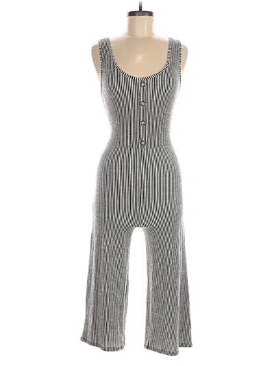 Pre-owned Caution To The Wind Jumpsuit In Gray