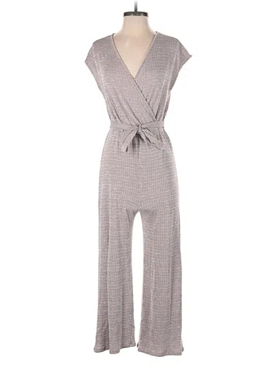 Pre-owned Caution To The Wind Jumpsuit In Gray
