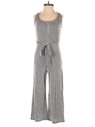 Pre-owned Caution To The Wind Jumpsuit In Gray