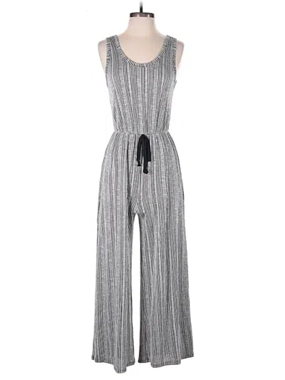 Pre-owned Caution To The Wind Jumpsuit In Gray