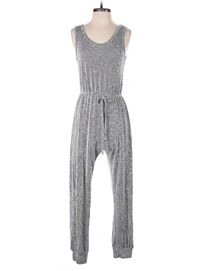 Pre-owned Caution To The Wind Jumpsuit In Gray