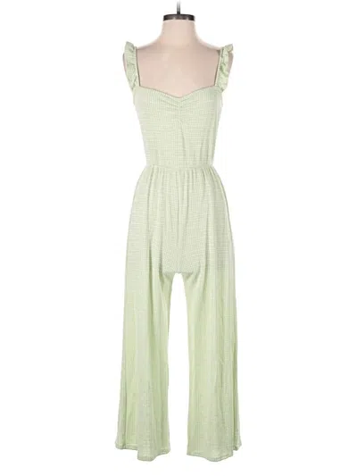 Pre-owned Caution To The Wind Jumpsuit In Green