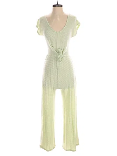Pre-owned Caution To The Wind Jumpsuit In Green